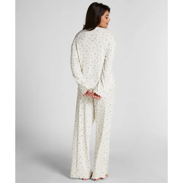 Pyjama Pant Loose Pointelle - Blanc