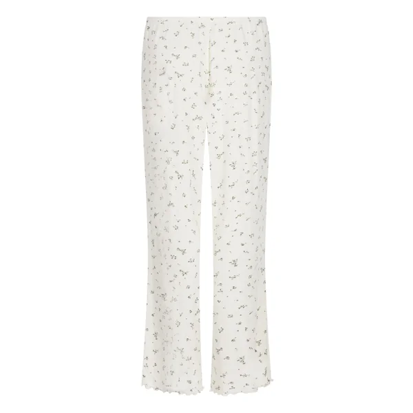 Pyjama Pant Loose Pointelle - Blanc