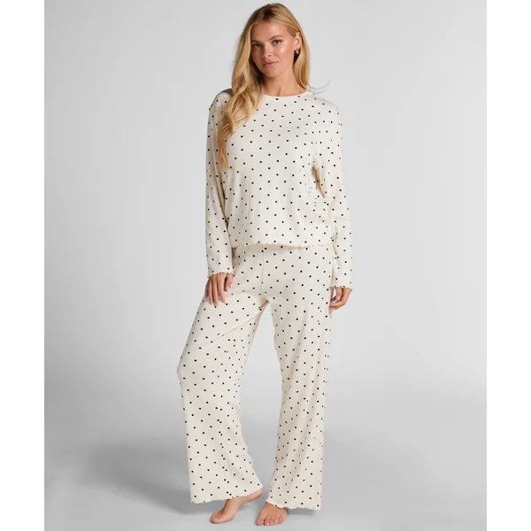 Pyjama Pant Loose Pointelle - Blanc