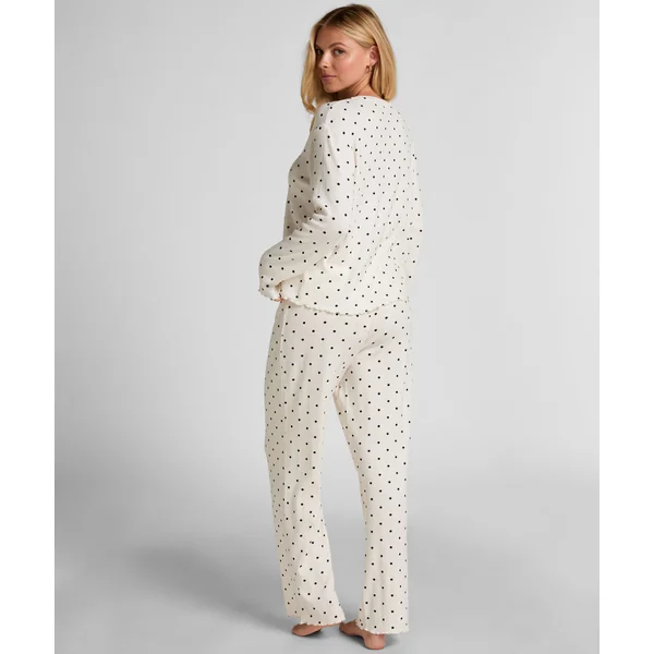 Pyjama Pant Loose Pointelle - Blanc