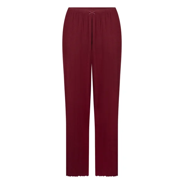 Pyjama Pant Loose Pointelle - Rouge