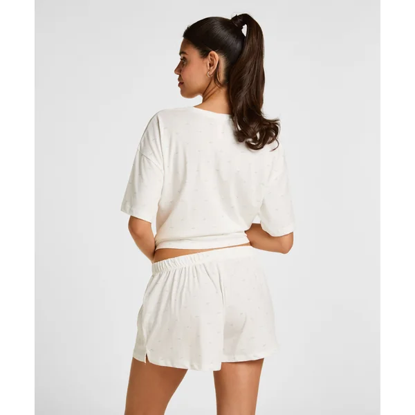 Pyjama set de coton - Blanc