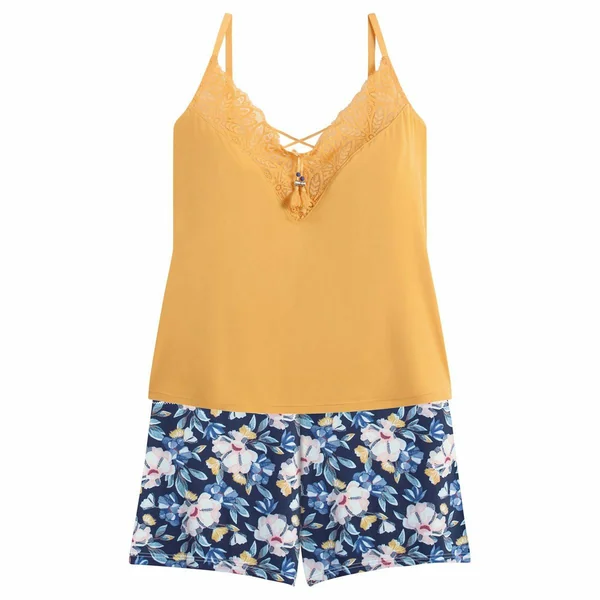 Pyjama short Pomm Poire ZAZIE jaune Pomm Poire