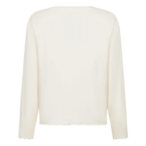 Pyjama Top Loose Pointelle - Blanc
