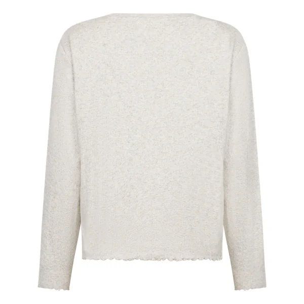 Pyjama Top Loose Pointelle - Gris