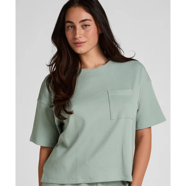 Pyjama Top Waffle - Vert