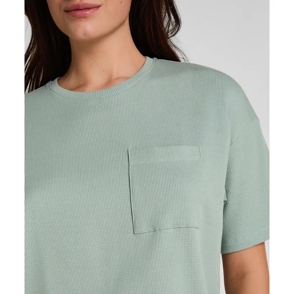 Pyjama Top Waffle - Vert