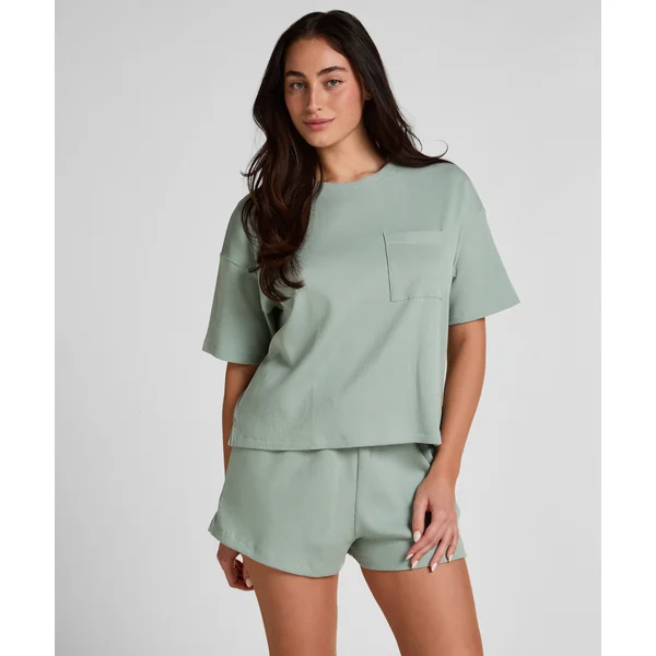 Pyjama Top Waffle - Vert