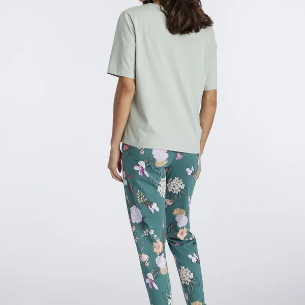 Pyjama vert en coton Lascana