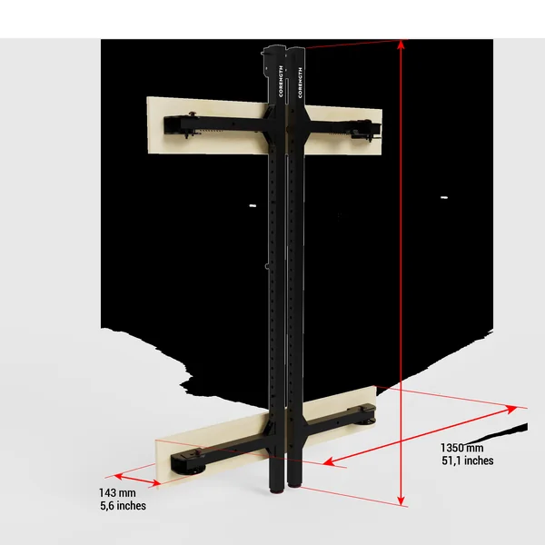 Rack mural de musculation pliable - WALL RACK FOLD