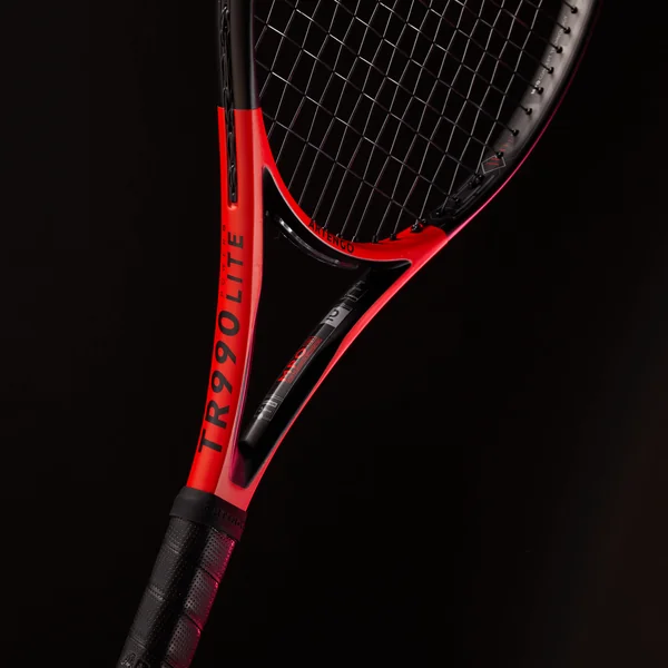 Raquette de tennis adulte - ARTENGO TR990 POWER LITE Rouge Noir 270g