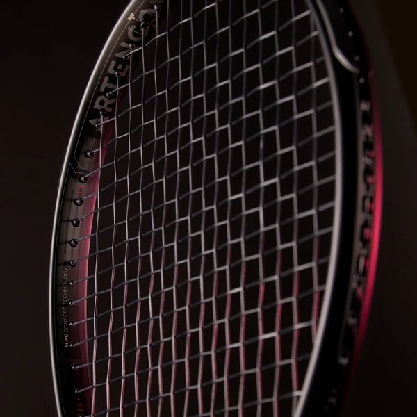 Raquette de tennis adulte - ARTENGO TR990 POWER LITE Rouge Noir 270g