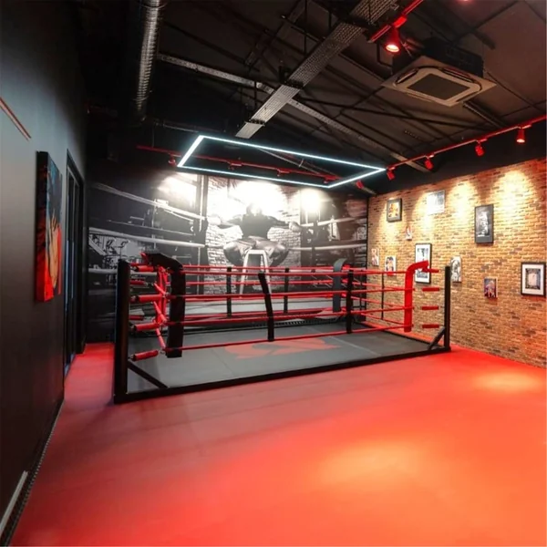 Ring boxe au sol 4m Ext. 3m Int. autoporté Sportcom