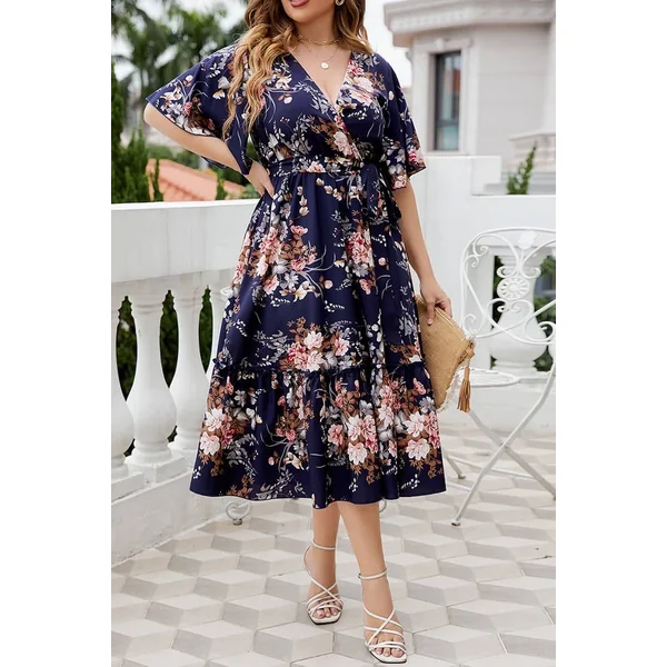 Robe A Fleurs Champêtre Grande Taille