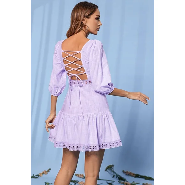 Robe A Lacet Champêtre