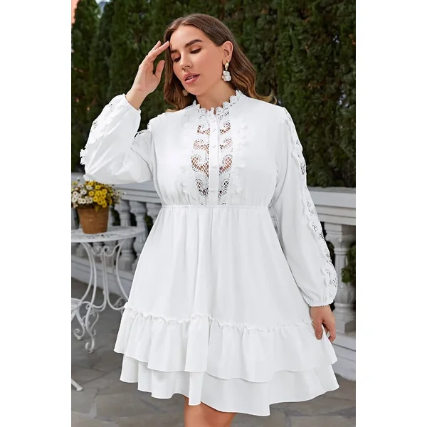 Robe Blanche Champêtre Grande Taille