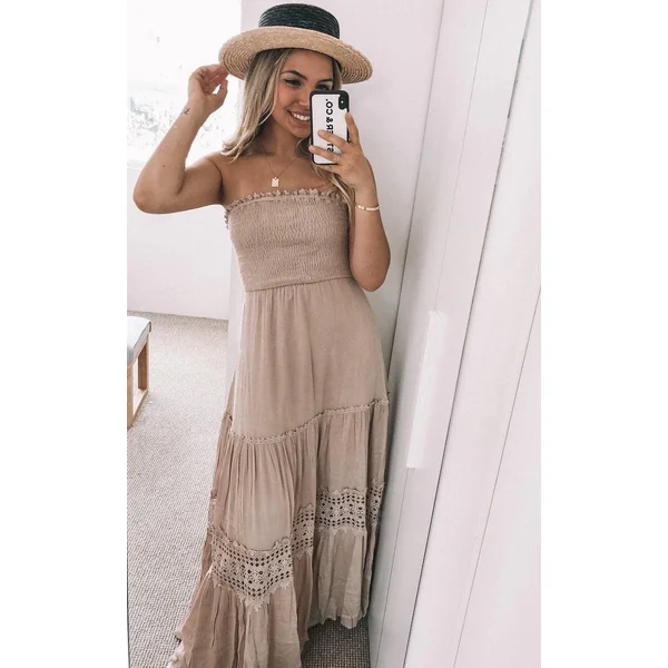 Robe Blanche De Mariage Bohème De Plage