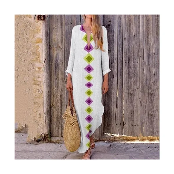 Robe Blanche Fluide Longue Bohème