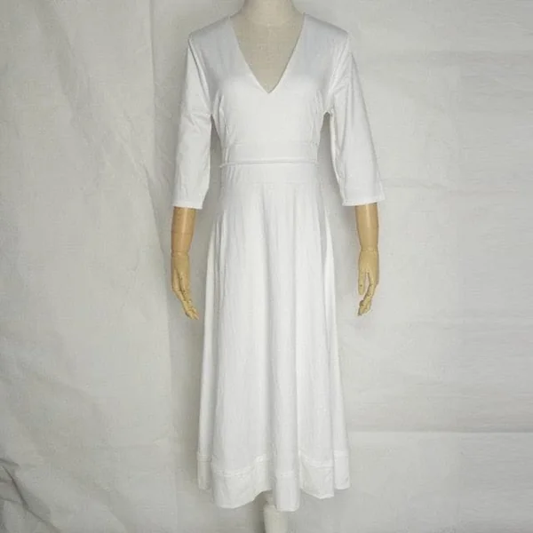 Robe Blanche Longue Bohème Mariage