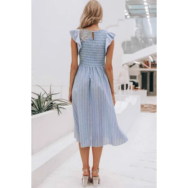 Robe Bleue Invité Mariage Champêtre