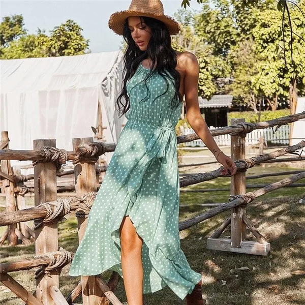 Robe Bohème A Pois