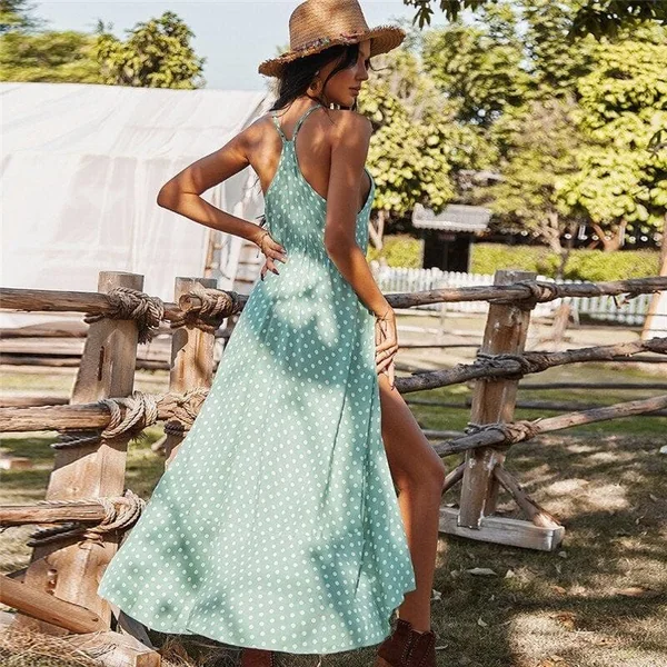 Robe Bohème A Pois