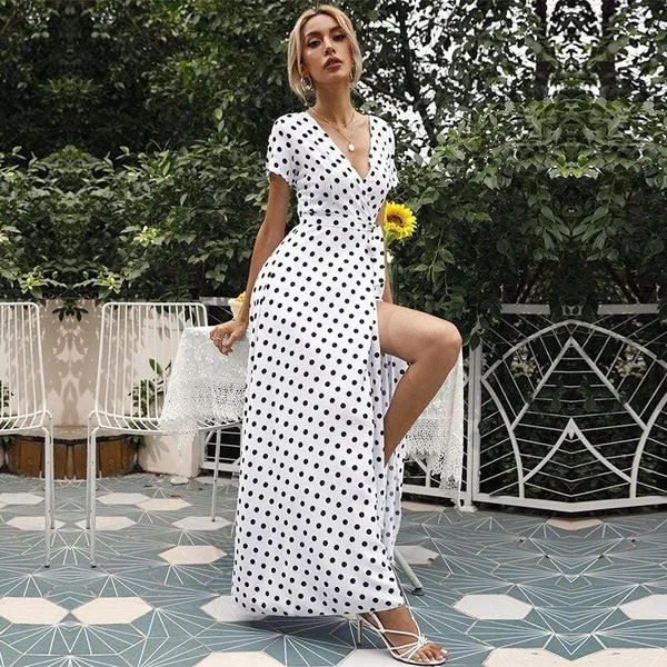 Robe Bohème A Pois