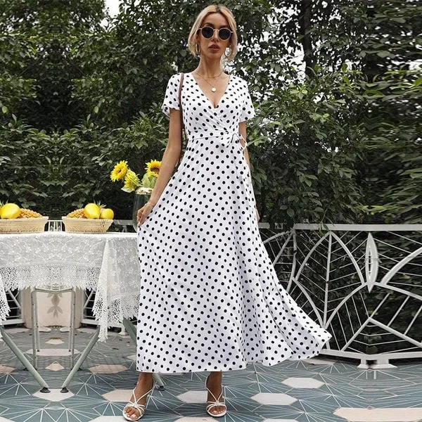 Robe Bohème A Pois
