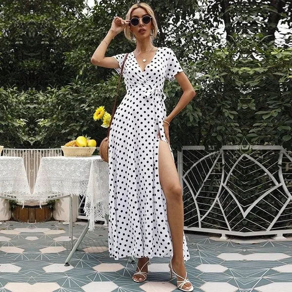 Robe Bohème A Pois