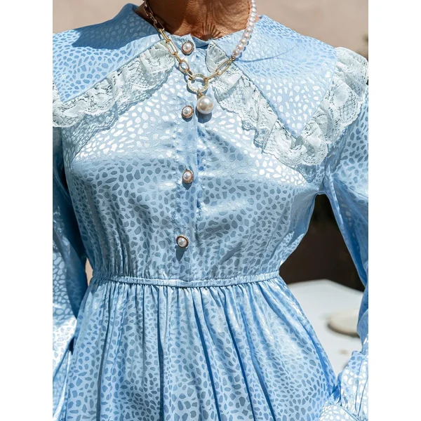 Robe Bohème Bleu Bébé