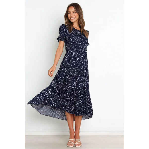 Robe Bohème Bleu Marine