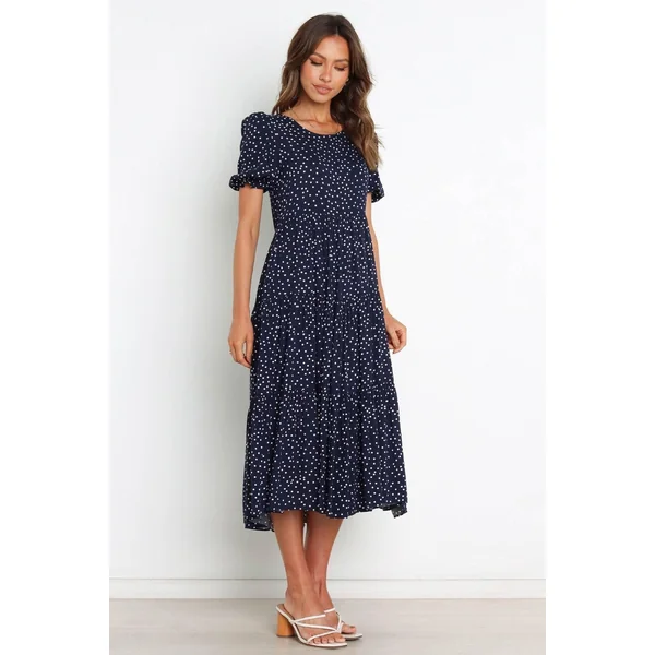 Robe Bohème Bleu Marine