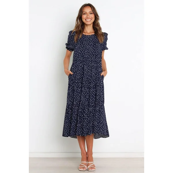 Robe Bohème Bleu Marine