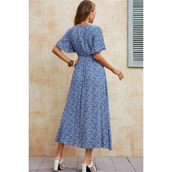 Robe Bohème Bleu Roi – Thelma