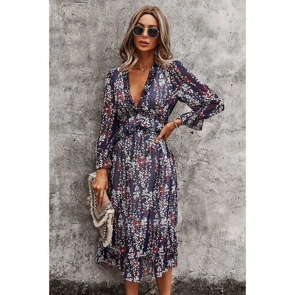 Robe Bohème Chic Automne – Goldie