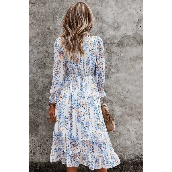 Robe Bohème Chic Automne – Goldie