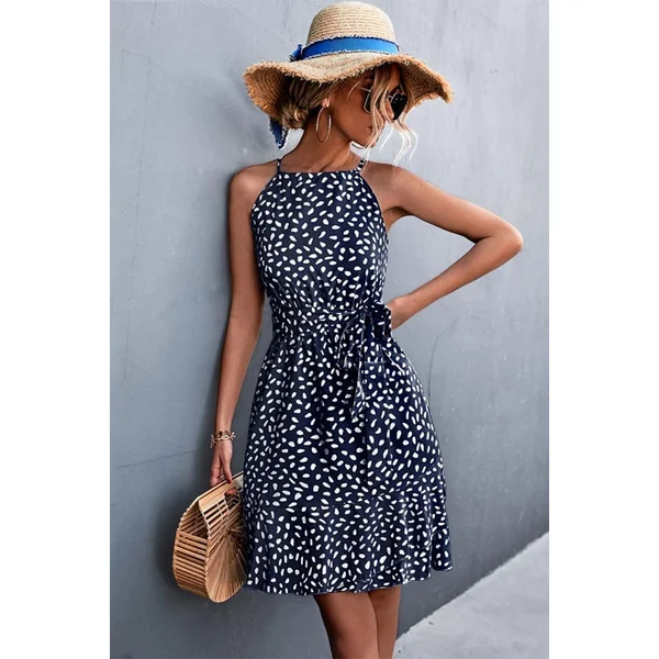 Robe Bohème Chic Bleu Marine – Antoinette