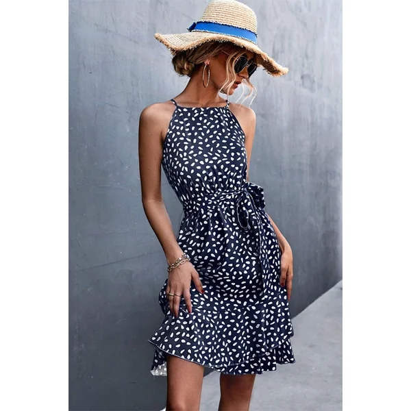 Robe Bohème Chic Bleu Marine – Antoinette