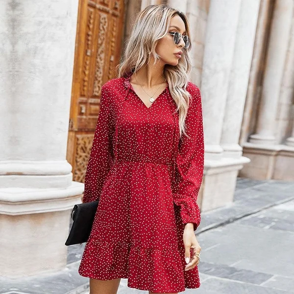 Robe bohème chic col V