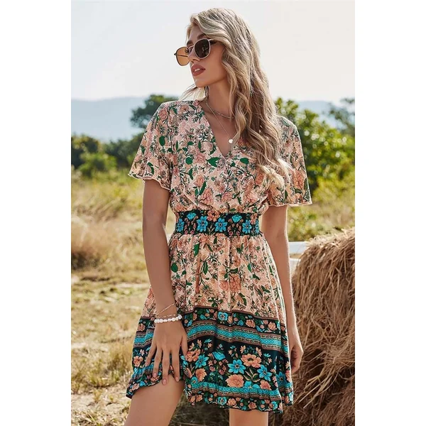 Robe Bohème Chic Couleur Pastel – Aura