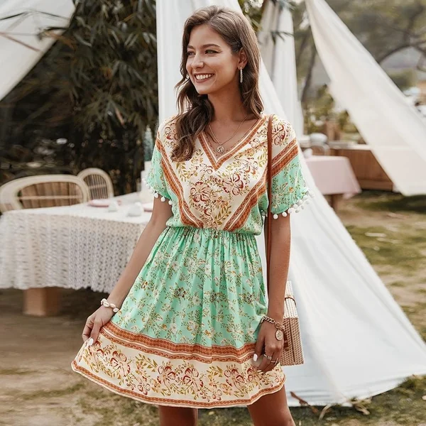 Robe bohème chic et florale