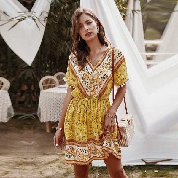Robe bohème chic et florale