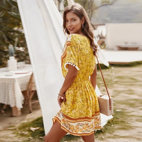 Robe bohème chic et florale