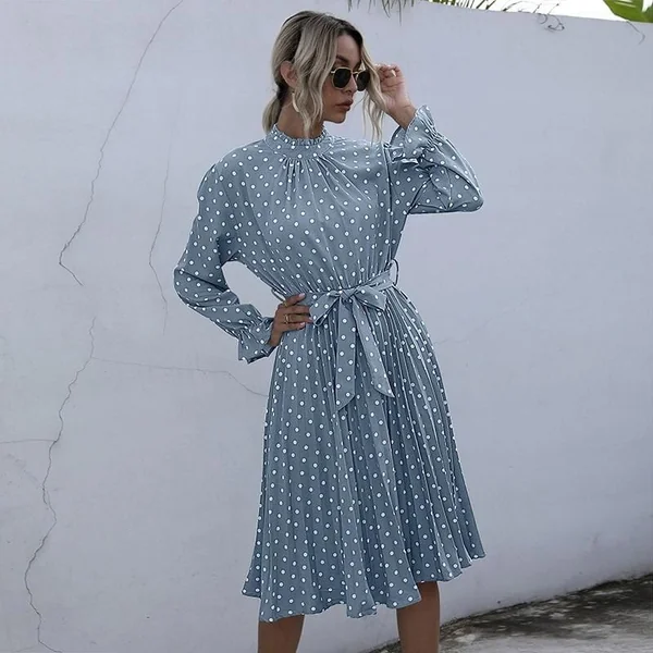 Robe Bohème Chic Imprimé Pois