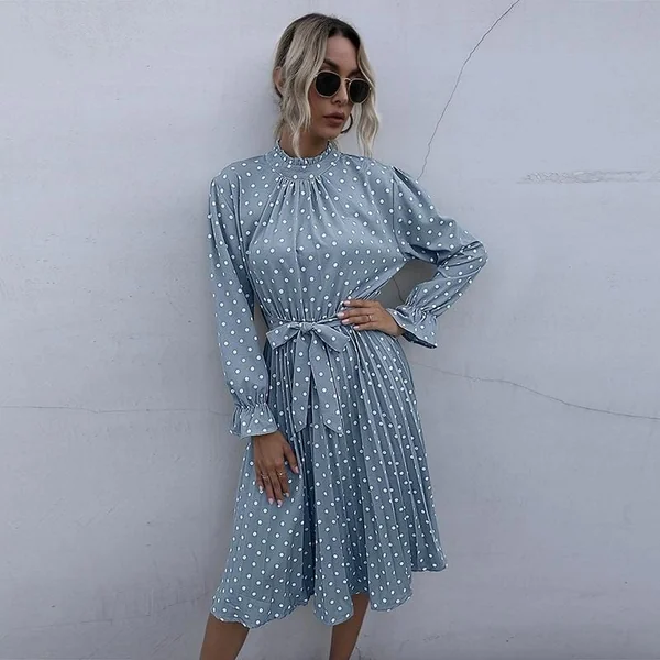 Robe Bohème Chic Imprimé Pois