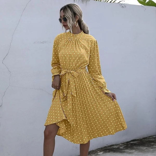 Robe Bohème Chic Imprimé Pois
