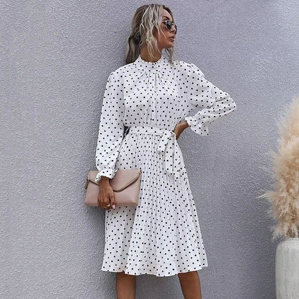 Robe Bohème Chic Imprimé Pois