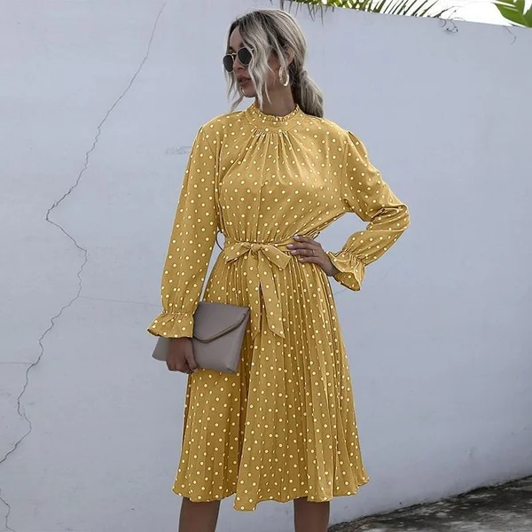 Robe Bohème Chic Imprimé Pois