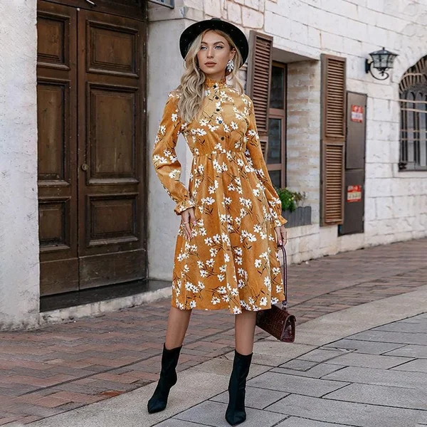 Robe Bohème Chic Jaune
