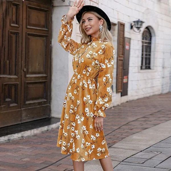 Robe Bohème Chic Jaune